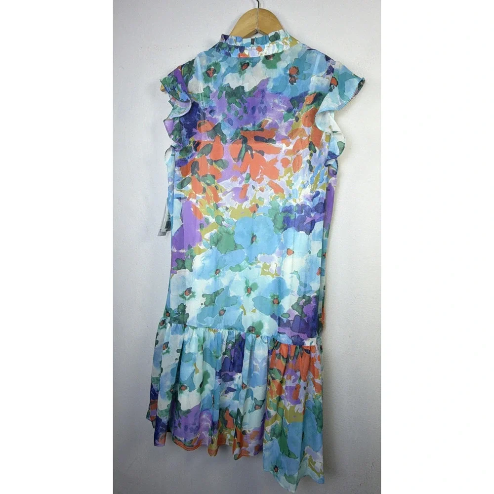 Donna Ricco mini dress floral dress womens 8 victorian summer spring wedding NWT - Picture 13 of 14